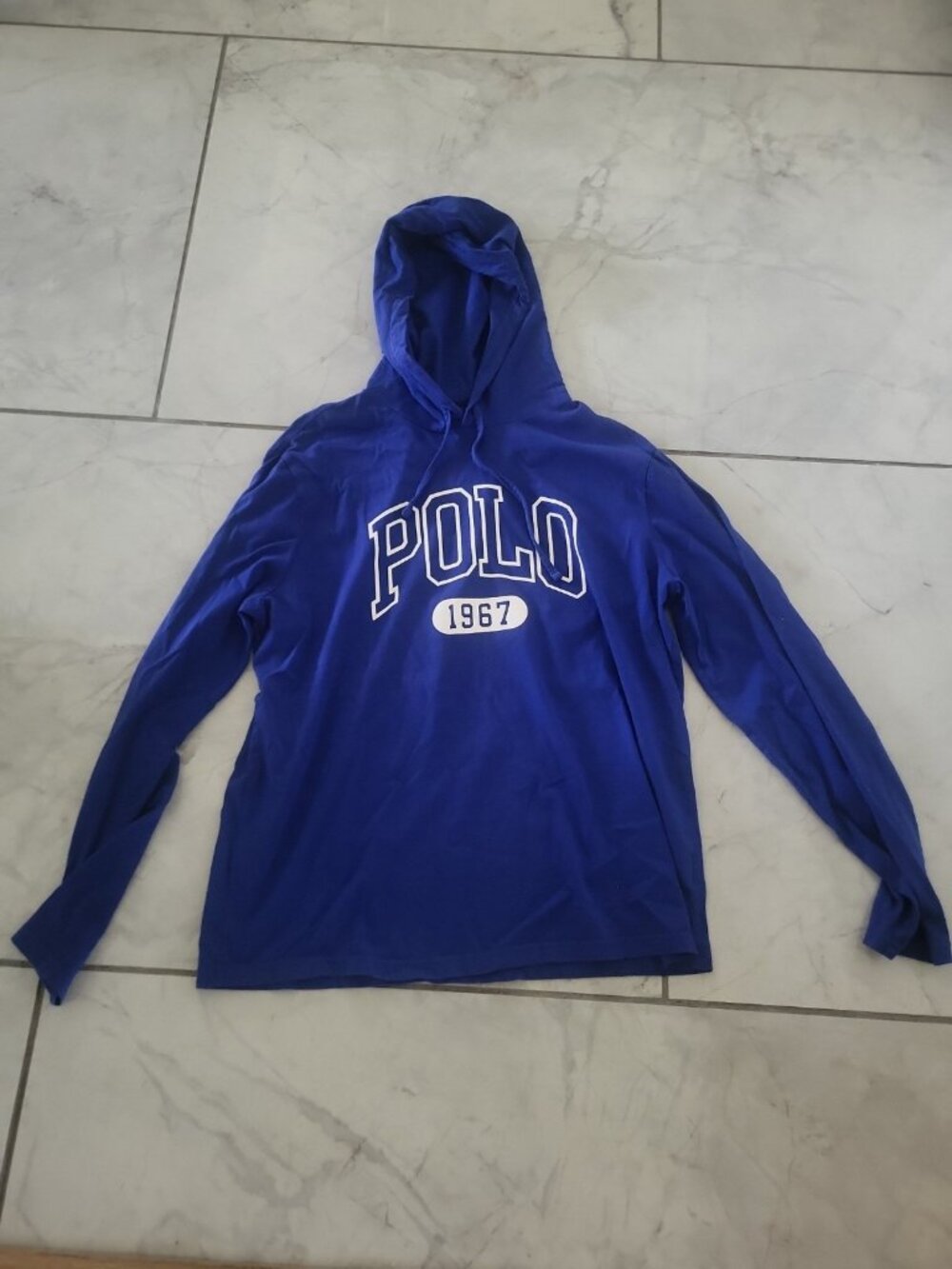 Polo Ralph Lauren Vintage Adult Hoodie Long Sleeve Pullover Large *note RIP*